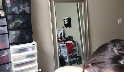 Gorgeous amateur babe with big tits having amazing sex with BF