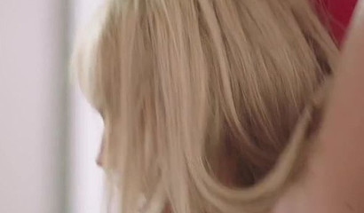 Bombastic babe with big tits and round ass rides knob on a bed