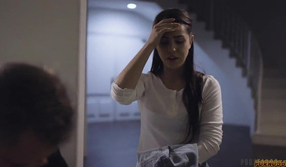 Beautiful Latina Alina Lopez gets fucked by a horny older prick