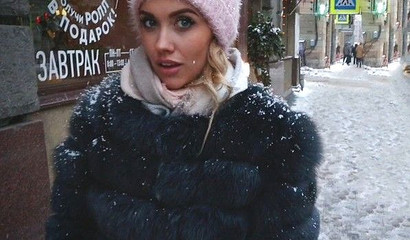 Russian babe gets picked up on street and gives blowjob in POV