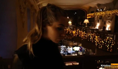 Russian babe gets picked up on street and gives blowjob in POV