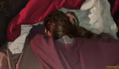 Sexy amateur brunette gets her face and pussy smashed doggystyle