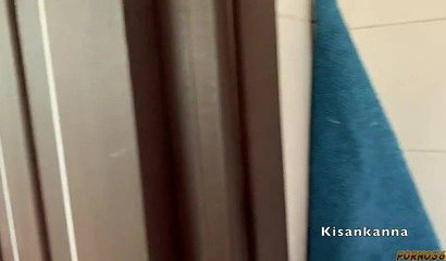 Busty babe in red lingerie gives world class oral pleasure to her man