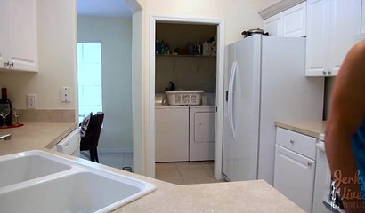 Sexy blonde stepmom sucks and rides her stepson's boner every day