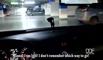 Cute brunette girl gets picked up and get fucked