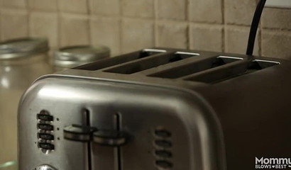 Young dude can't keep his cock down while busty mom is around