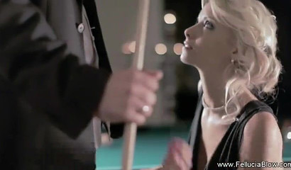 Blonde beauty wants that big meat stick deep in her throat