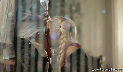 Erotic fellatio with gorgeous blonde secretary and boss's huge dong