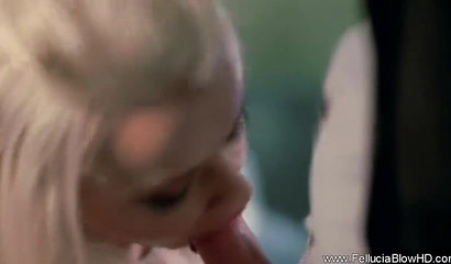 Fantastic blonde seduces rich man and gives him oral pleasure