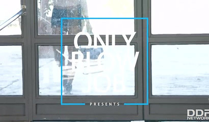 Sexy Latina in panties Jade Presley deepthroating long black sausage