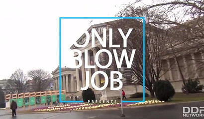 Stranded babe Lucia Love gives a deepthroat blowjob for help