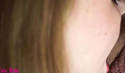 Intimate Close-up Blowjob