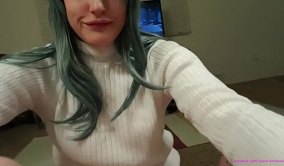 Brunette Amateur Swallows Oral Creampie