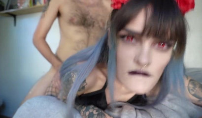 Insatiable demon takes a hardcore doggy pounding