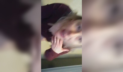 Petite Blonde Teen Sucking A Big Cock In Public