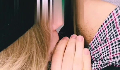 Beauty receives oral creampie while sucking a dick