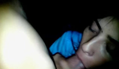 Naughty Brunette Sakura Rei Sucking A Big Cock In The Dark