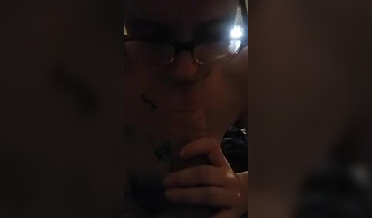 Geeky teen ends up with jizz in her mouth in POV
