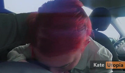 I gave him head in the car and he came in my throat