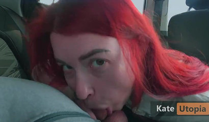 I gave him head in the car and he came in my throat