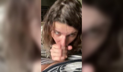 Naughty Brunette Bri Scarlett Stuffing Her Throat With A Massive Cock