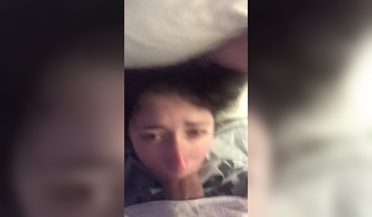 Naughty Amateur Brunette Teen Taking A Massive Cock In Her Throat