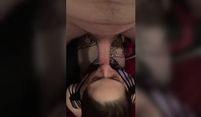 Teen gets blackmailed to suck cock behind her boyfriends back