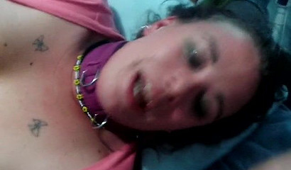 Kinky bound brunette Vala Richards got her mouth stuffed