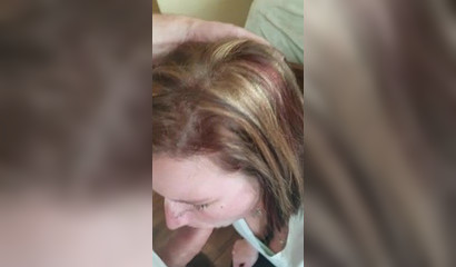 Filmed girlfriend deepthroating my dick for the first time