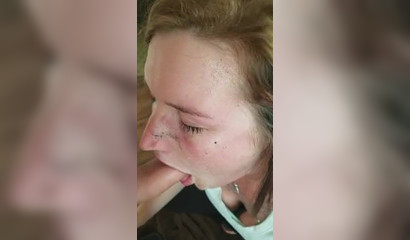 Filmed girlfriend deepthroating my dick for the first time