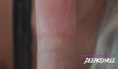 Sloppy and sweet cock sucking close up amateur video