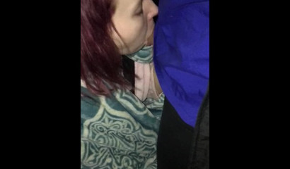 Ginger drains every drop out of a thick dick