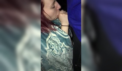 Ginger drains every drop out of a thick dick