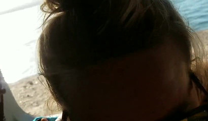 Blonde sweetheart Mya Lane sucks in a public session