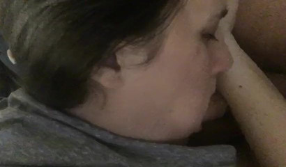 Amateur tart Slutty Meg savoring the taste of salty spunk