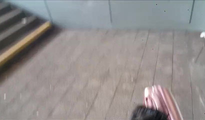 18-year-old Thai Teen's Public Trainstation BJ