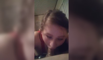 MILF slut Cuttieskitten gagging on a fat pecker