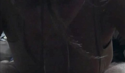 Sweet brunette teen cutie sucking off her boyfriend all night