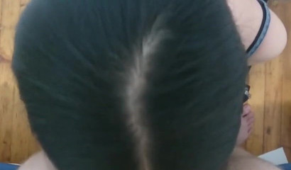 Japanese hottie Yamamoto-Sakura feeds herself with jizz