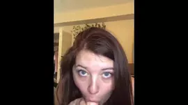 Cute teen beckalisious sucking on a dilco for her private stream