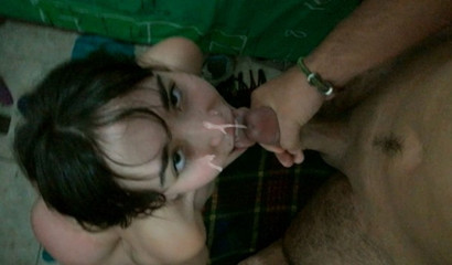 18-year-old Whore Receives a Facial