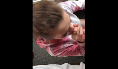 Amazing Brunette Blowjob