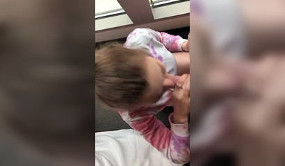 Amazing Brunette Blowjob