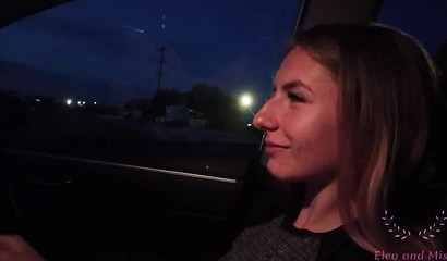 Redhead Babe Sucks in Car