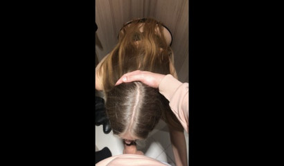 18-year-old Teen's Fitting Room Blowjob