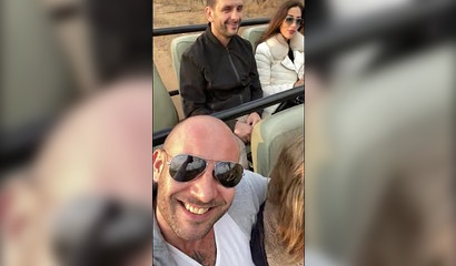 Sneaky blonde girlfriend sucking off her man on a public ride