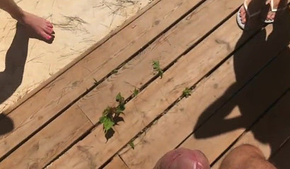 Slutty and horny brunette ladies milk one big cock together