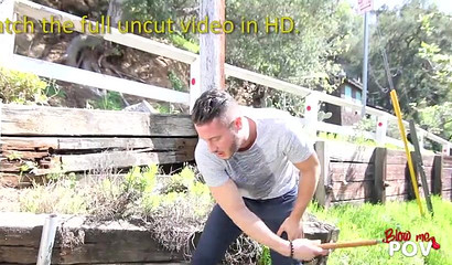 Blonde MILF Blows the Gardener