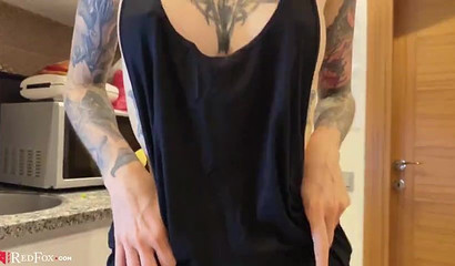 This amazing pov makes the blonde babe look like a blowjob queen