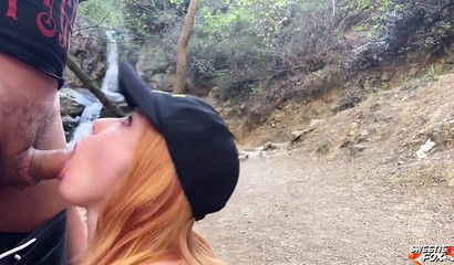 Redhead's Risky Nature Sex